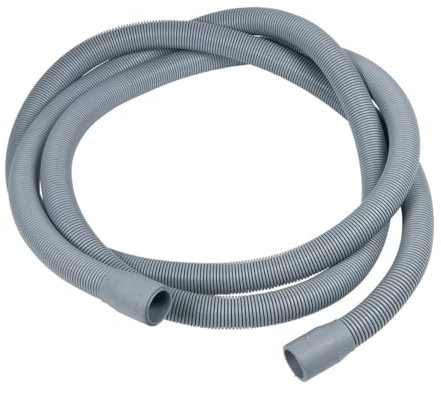 easyPART Kompatibel/Ersatz für Divers Ablaufschlauch Abpumpschlauch 2,5m Waschmaschine Spülmaschine 22/22m Durchmesser Alternativ Endstücke gerade/gerade auch Miele temperaturbeständig bis 90°C sehr