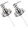 TOPBATHY 1pc Stainless Steel Lotion Pump Dispenser Lid for Jars Elegant Bathroom Kitchen Accessory Easy Dispensing Replacement for Soap and Lotion Silver Color