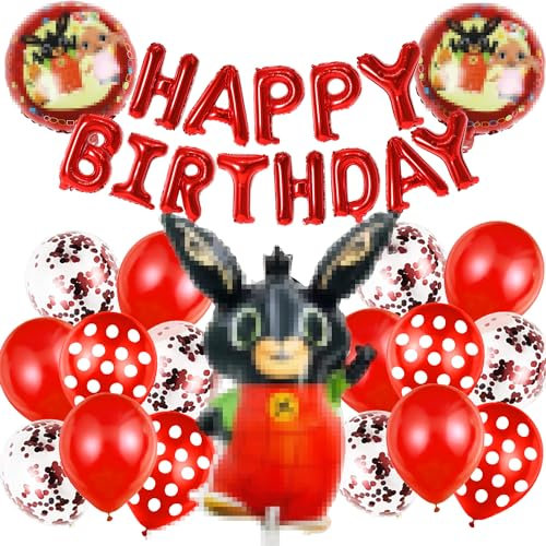 Geburtstag Dekoration 28 Pcs,Partydekoration,Folienballons,Luftballons,Alles Gute Zum Geburtstag Banner,Latexballon,Dekorationen für Kindergeburtstagsfeiern