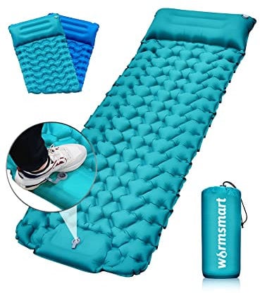 Isomatte Camping Selbstaufblasend Outdoor, Erweitern&verdicken Schlafpad mit eingebauter Pumpe, Kompakte, leichte Schlafmatte, Tragbare aufblasbare Luftmatratze Für Camping, Wandern