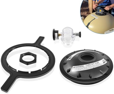 Bzsunway Direktes Ersatzteil für 154856 21,6 cm (8 1/2 Zoll) schwarzer Anstoßgewindeverschluss, Ersatz-Set, geeignet für Triton Pool und Spa Filter