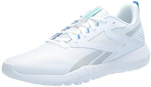 Reebok Herren Flexagon Energy Trail 4 Sneaker, Footwear White/Grey 1/Kinetic Blue, 44.5 EU