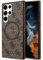 Guess GUHMS24LG4GFRW Hülle für S24 Ultra S928 braun hardcase 4G Collection Leather Metal Logo