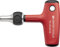 PB Swiss Tools Quergriff Ratschenschraubendreher PB 1255.MR-80 | 100% Swiss Made | T-Griff Schraubendreher mit magnetischer Bitaufnahme für Schraubarbeiten in Industrie und Handwerk