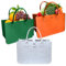 AUSYIWI Filz-Einkaufstasche, Filz-Shopper-Tasche, faltbare Einkaufstasche, Einkaufstasche, 35 x 25 x 15 cm, in drei Farben erhältlich (hellgrau)