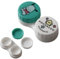 MENBLY Pocahco-Dog Cinnamon-roll My-Meloday Kuormi-Bunny Contact Lens Case - Left/Right Eyes Holder Container, Compact & Durable Holder for Travel - 2.6 x 0.7 x 1.3 inches (Pocahco-Dog)