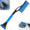 HSDPZQ 2 en 1 Grattoir à Glace et Brosse à Neige, pour Tesla Model Y 2021 Auto Grattoir Pare Brise, grattoir à Glace pour Voiture avec Balai, balayette Neige Voiture,B-Blue