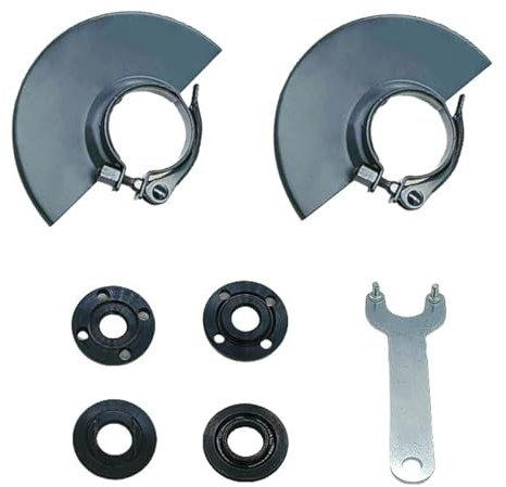 126686-3 4-1/2 115mm 5” 125mm Angle Grinder Safety Guard Protector Flange Wrench Metal Lock Nut Replace for DEWALT BOSCH MAKITA XAG04T XAG04Z XAG09Z XAG11Z RYOBI METABO Angle Grinder