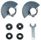 126686-3 4-1/2 115mm 5” 125mm Angle Grinder Safety Guard Protector Flange Wrench Metal Lock Nut Replace for DEWALT BOSCH MAKITA XAG04T XAG04Z XAG09Z XAG11Z RYOBI METABO Angle Grinder