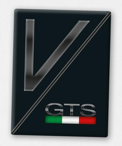 Vespa Emblem - Front-Emblem für Vespa Piaggio Kaskade - 3D-Doming Aufkleber von V.Sticker.com - VP-235 V-GTS-Italia