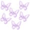 6 Pcs Butterfly Hair Clips, Purple Embroidered Butterfly Hair Accessories, Lace butterfly clips, Fairy Hair Clamps, Cute Hair Pins for Girls Party Decoration