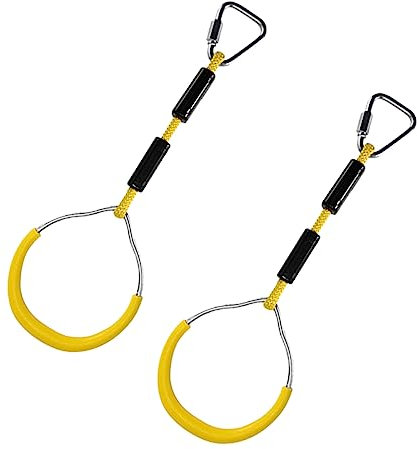 LAPYAPPE 2 Piezas Anillo De Entrenamiento Equipo De Juego De Jardín para Lanzamiento Gimnástico Anillo De Fitness Columpio Juguete para Juguetes Al Aire Jugar Yellow