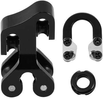 Generisch 1 Satz Bogenzubehör bogenschießen ausrüstung Bogenschießen Slider Punkt Bögen flaschenzug Zubehör für Bogensehnen Bogensplitterschieber Aluminiumlegierung Black