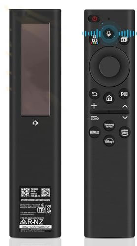 Solar Ersatz Fernbedienung für Samsung,BN59-01391A Sprachfernbedienung kompatibel mit T V Quadro Sam-Sung Frame, Samsung 2021-2024 Smart 4K HD T V (Schwarz)