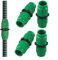 Kit de réparation de tuyau d'arrosage extensible, connecteurs mâles femelles à double canal pour 7,6 m, 15,2 m, 22,9 m, 30,5 m, raccord pour équipement d'arrosage de jardin de 1,6 cm et 1,9 cm