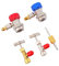 HOLIDYOYO 1Juego Kit de Recarga con Acopladores Rápidos y Válvulas Aire Acondicionado Herramienta de Pinchazo y Accesorios Completos Vehículos
