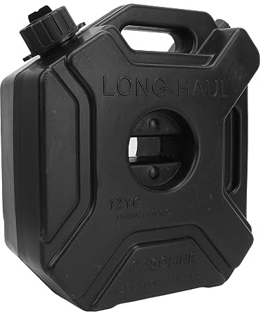 Bidon d'essence Torvex, réservoir de stockage de carburant, bidon d'essence de 5 L compatible avec voiture, moto, UTV, VTT, moto tout-terrain, bidon de secours de 1,3 gallon, (ABS 2)