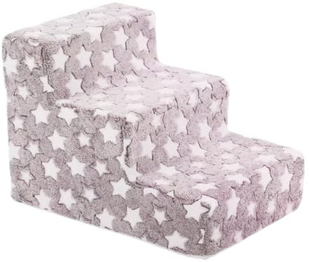 Escaleras para Perros Sofá Cama, Escaleras Antideslizantes para Perros Gato, Escaleras Lavables con Funda Extraíble, Rampa Espuma Alta Densidad para Cachorros Gatitos, para Suministros Mascotas