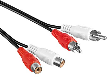 PerfectHD – Cavo audio prolunga RCA 2 x RCA maschio – 2 x femmina RCA femmina