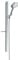 hansgrohe wassersparendes Duschsystem (Duschkopf, Schlauch, Duschstange, Raindance Select S 120 Regendusche 0,90m mit Ablage, 3 Strahlarten) Chrom