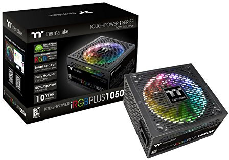 Thermaltake Toughpower iRGB Plus 80+ Platinum - Fuente de alimentación (1050 W) Color Negro