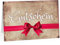 Einladungskarten Manufaktur Hamburg Großer XXL (A4) Gutschein, Motiv: Vintage mit Schleife rot/mit Umschlag/Edle Design Klapp-Karte/Extra groß/Geburtstag/Hochzeit/Taufe/Weihnachten/Valentinstag