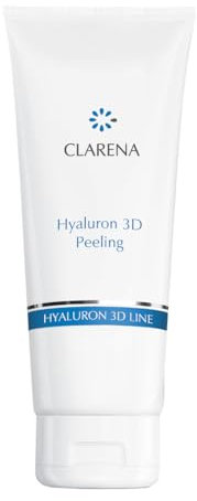 Clarena - Gesichtspeeling mit Hyaluronsäure und Papain Enzymen - Face Scrub 100 ml - Hyaluron 3D Peeling Gesicht für Frauen - Nährendes Reinigungspeeling Gesicht - Facial Scrub