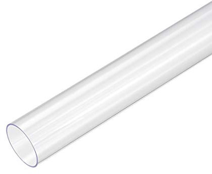 sourcing map Tube PVC Rigide Transparent, 30mm ID x 32mm OD, 0.5M pour Aquarium et Bricolage