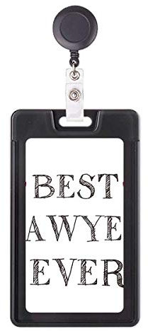 Einziehbare Kartenhülle mit Aufschrift Best Lawyer Ever, Zitat Professional