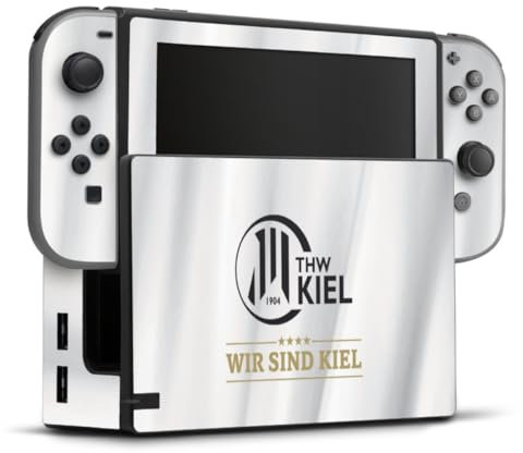 DeinDesign Skin kompatibel mit Nintendo Switch Folie Sticker THW Kiel Handball Offizielles Lizenzprodukt