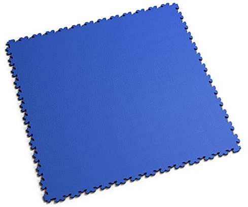 Fortelock PVC Vinyl Bodenfliese | PVC Fliesen Garage | Garagenboden | Werkstattboden | XL Snake (Mittlere Belastbarkeit) 2230 (Blau)