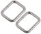 sourcing map 20Stk Metall Quadrat Ringe Schnalle Rechteck Metall Ring 25x20mm(0,98 x0,79) Innenmaß für Taschen Gürtel DIY Zubehör Silber