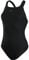 Speedo Damen Eco Endurance+ Medalist Badeanzug | Athletische Passform | Klassisches Design | Recyclingmaterial | Chlorbeständig | Besonders flexibel Badeanzug, Schwarz, 42