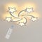 Riserva LED Deckenleuchte Dimmbar mit Fernbedienung, 50 W Modern Stern LED Deckenlampe, 3000K-6500K Deckenleuchte Kinderzimmer für Esszimmer, Kinderzimmer, Dia 70 cm, Weiß