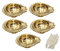 Universal Hub® Öllampe, indische Messing-Öllampe, Pooja-Ghee-Lampe, dekorative Messing-Tischlampe, Puja-Diya-Kerzenhalter, traditionelle Öllampe, -Hindu-Tempel-Dekoration, inklusive 50 Diya-Docht