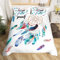 Traumfänger Bettwäsche 135x200 Mädchen Federn Dreamcatcher Bettwäsche Kinder Teenager Aquarell Traumfänger Bettwäsche fürs Bett Böhmen Bunte Federn Bettwäsche-Sets Leuchtend Aesthetic Boho Bettbezug