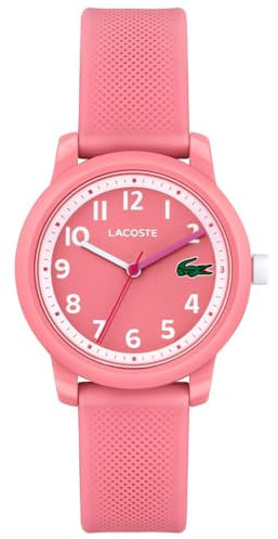 Lacoste Analog Quarzuhr für Herren Kollektion LACOSTE.12.12 mit Schwarzes Silikonarmband - 2011193