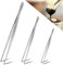 3 pcs Kitchen Cooking Tweezers (20cm and 25cm and 30cm),Barbecue Tweezer Kitchen Tools，Chef Tweezer Tongs Professional，for Kitchens, Restaurants, Buffets, Weddings and Parties of All Kinds(Plate)