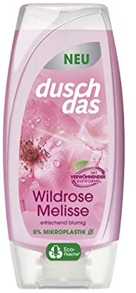 Duschdas Gel douche à la rose sauvage à la mélisse avec formule parfumée pour un début de journée rafraîchissant - 225 ml - 1 pièce