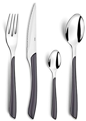 Amefa ECLAT 2214GYMX00C40 24-Piece Cutlery Set, Grey