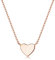 LOLIAS Rosegold Herz Halskette Damen 925 Silber Kette für Frauen Mädchen Süßes CZ Herz Offenes Herz Anhänger Rosegold Herzkette Halskette Schmuck Geschenk Einstellbare 17/43cm Kette