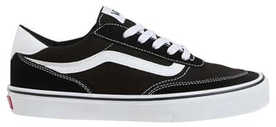 Vans Brooklyn Ls, Sneaker Herren, Wildleder Canvas Schwarz Weiß, 48 EU