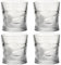 BEVKAF Set di 4 bicchieri da caffè ghiacciati vintage, bicchieri in vetro per Coocktail, whisky, caffè, birra (300 ml)