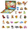 KYLON Adventskalender Kinder für Iego Adventskalender 2024, 24 Klemmbausteine, 24 Kleines Tiere + 2 Groß Tiere Bausatz Weihnachten Kinder 2024 Adventskalender Set 2024 für Kinder