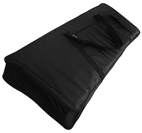 ifundom electrónico organizador de teclado Cubierta de teclado de 76 teclas bolsas almacenaje bolsas de almacenamiento Estuche para teclado de 76 teclas bolsa de teclados tela oxford Black