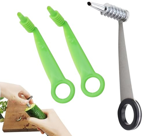 fufupaw 3 Stück Spiralschneider Kartoffel, Kartoffel Spiralschneider, Gemseschneider Spiralschneider, Gemüse Spiralschneider, Spiral Cutter Für Obst Und Gemse, Karotte, Gurke, Apfel, Zufällige Farben