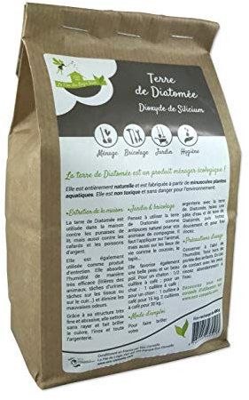 Terre de Diatomée Anti Punaises de Lit (Sachet de 1kg) - Solution Naturelle Anti-Insectes - Éco-Responsable