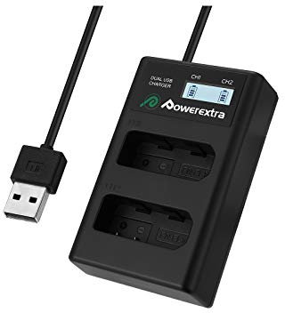 Powerextra EN-EL14 LCD USB Charger for Nikon EN-EL14 EN EL14a D3100, D3200, D3300, D3400, D3500, D5100, D5200, D5300, D5500, D5600, Coolpix P7000, P7100, P7700, P7800 Cameras