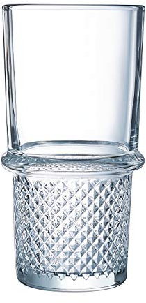 Luminarc - Gobelet Cocktail Imperial- Verre Vintage Empilable et Robuste - Verre Trempé - Compatible Lave-Vaisselle - Fabrication en France - Contenance 35 cl