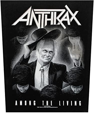Anthrax Back Patch Among The Living Black